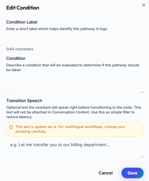 Edge configuration